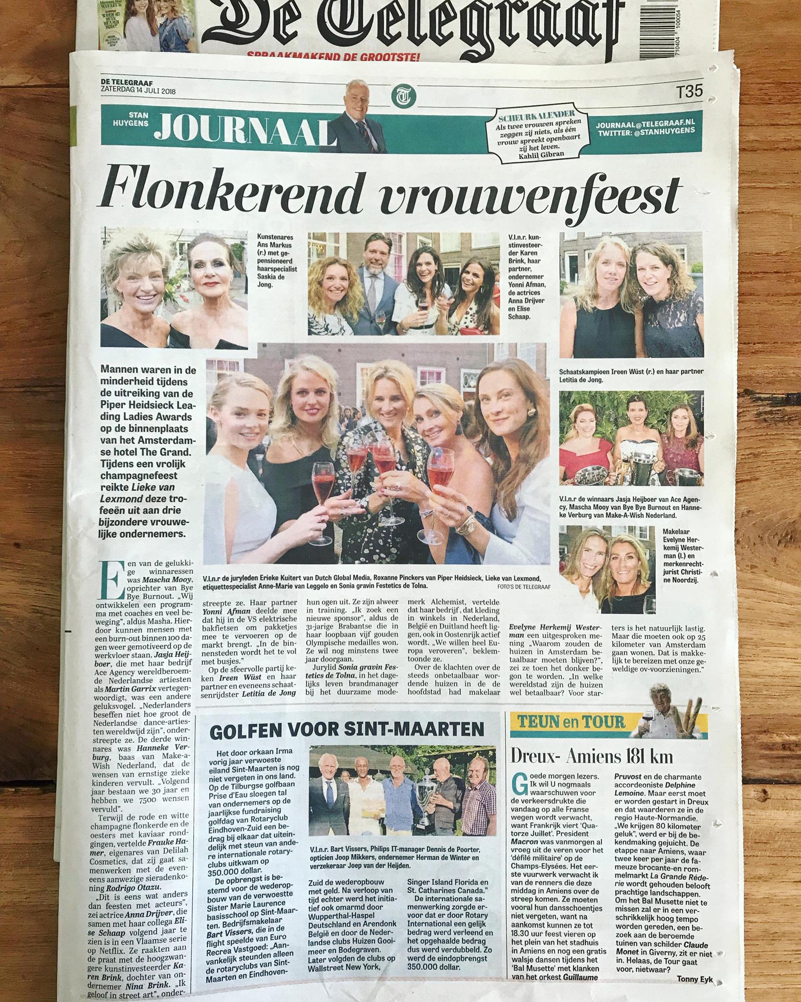 Telegraaf leading ladies 10-7-2018